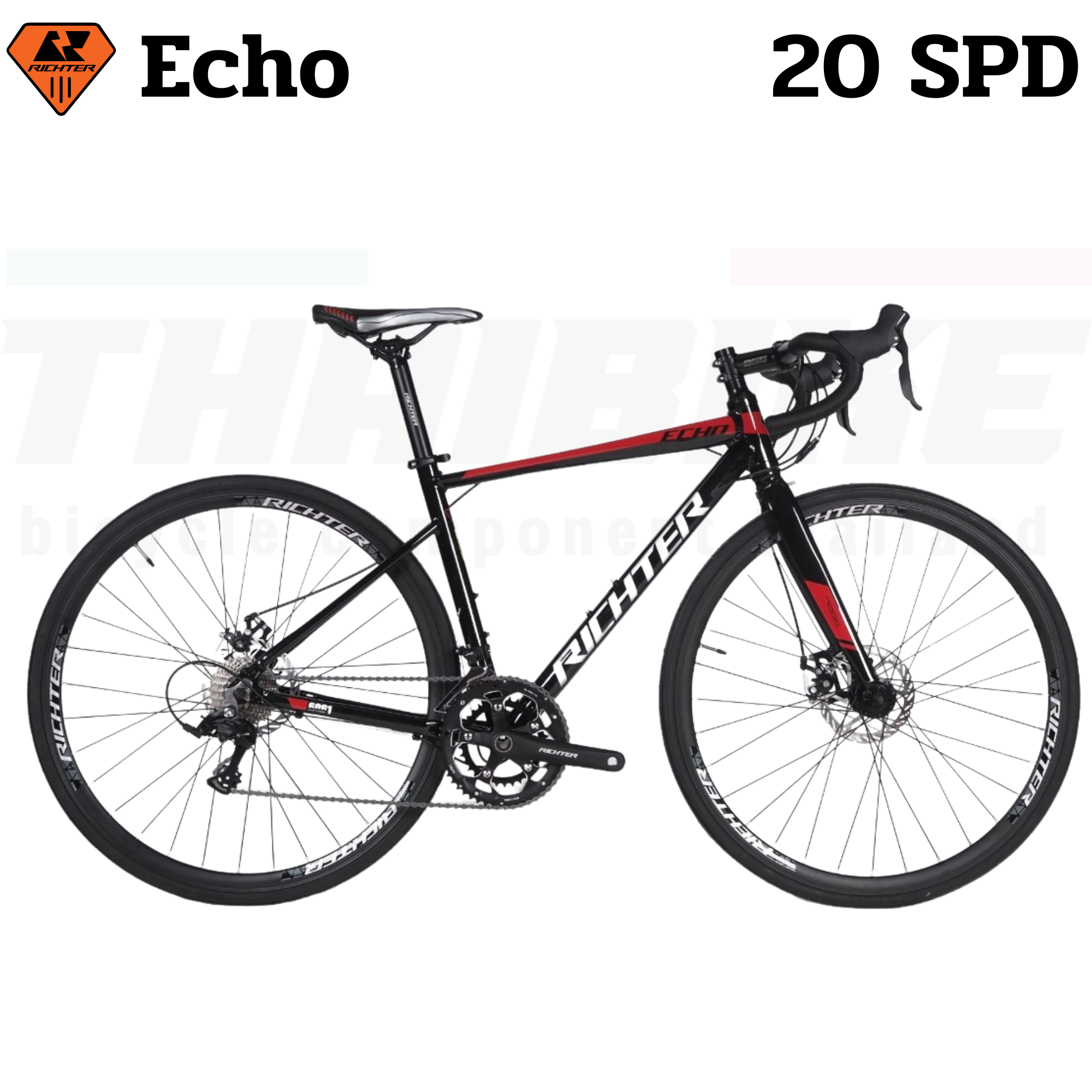 จักรยานเสือหมอบดิสก์เบรค Richter Echo อลูมิเนียม 20SPD 700C