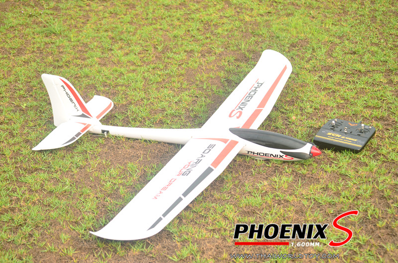 Volantex RC Phoenix S Glider 1,600MM.ABS Plastic เครื่องร่อนไฟฟ่าขนาดยักษ์