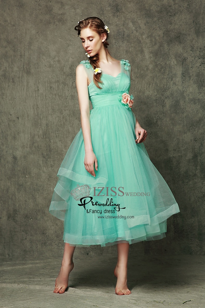 ฺBM0104 - พรีออเดอร์ ชุดเพื่อนเจ้าสาวราตรียาวสีเขียวมินท์