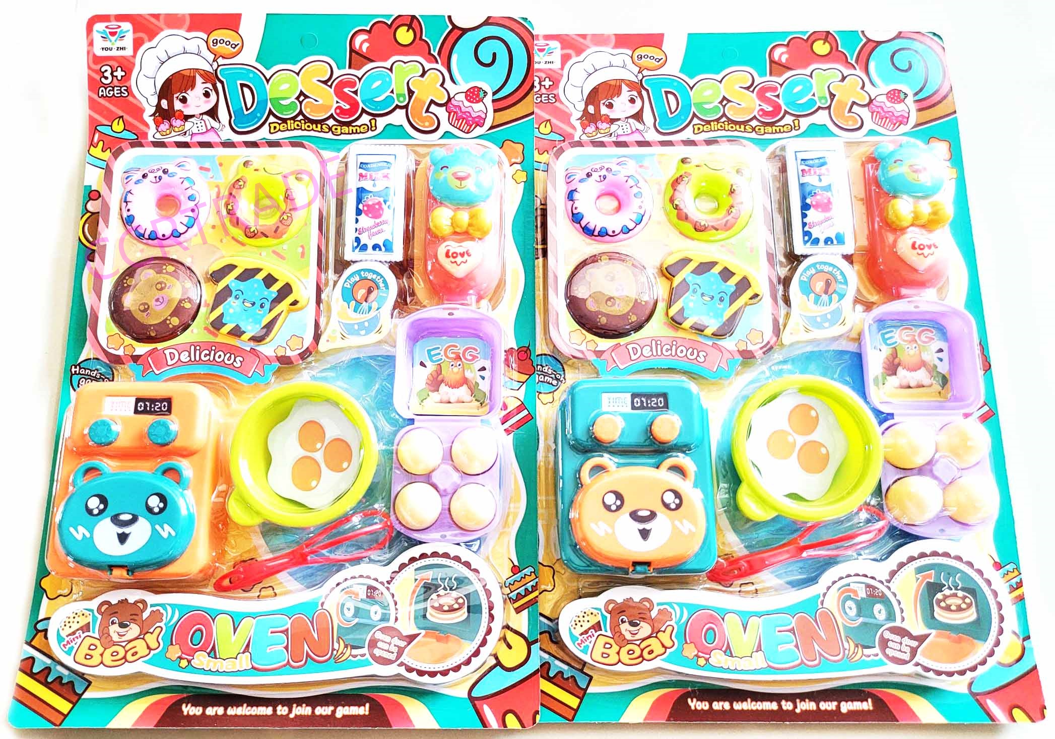 เซ็ทโดนัท+เตาอบการ์ตูนแผงใหญ่ 28.5x43 ซม.(1x3)