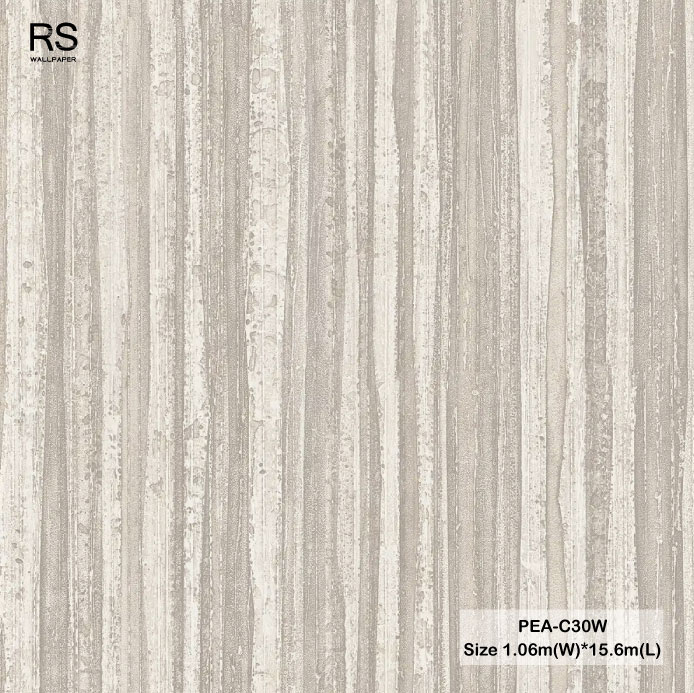 วอลเปเปอร์ลายเปลือกไม้ สีน้ำตาลอมเทา PEA-C30W