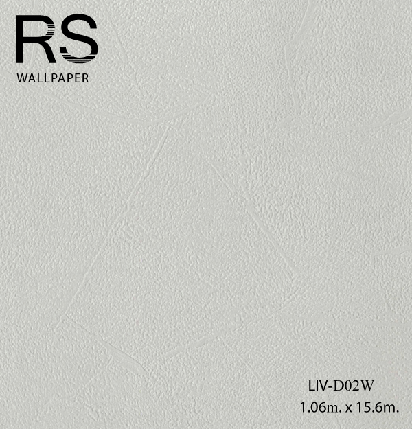 วอลเปเปอร์ลายปูนเปลือยสีขาวขุ่น LIV-D02W