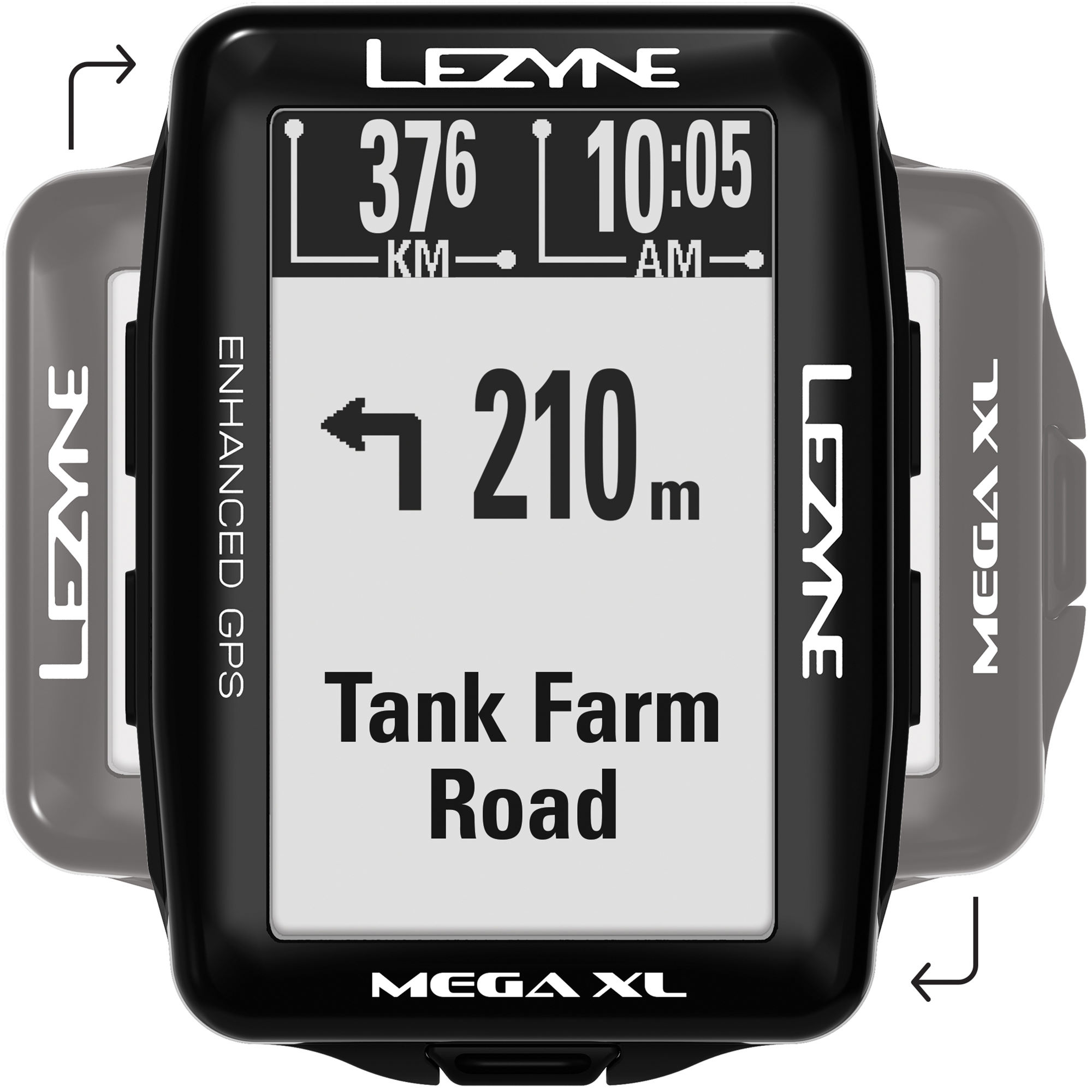 ไมล์จักรยาน LEZYNE Mega XL GPS ภาษาไทย หน้าจอ 2.7นิ้ว