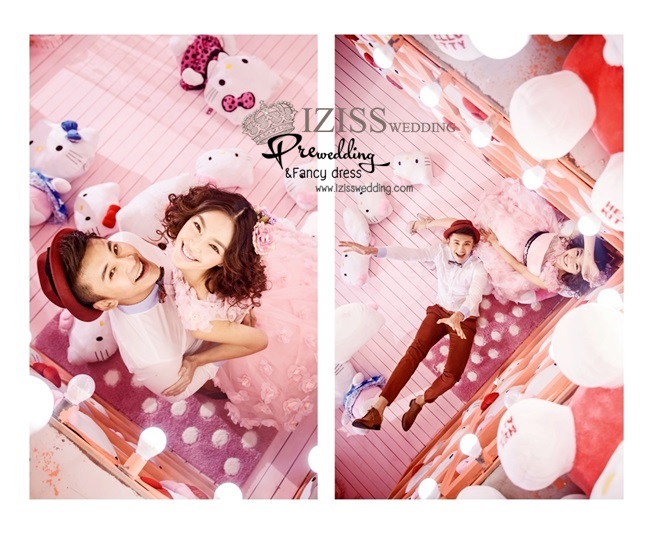 PW064 - **เลิกผลิตค่ะ** ชุดคู่ถ่ายพรีเวดดิ้ง (prewedding dress) & ชุดแต่งงานแฟนซี (Fancy wedding dress)ชายหญิง "ธีมสีชมพู-ขาว"