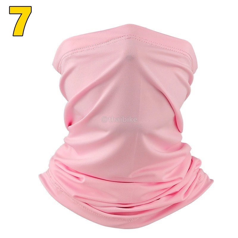 ปั่นจักรยาน ตกปลารุ่นเย็บขอบ ผ้าคลุมหัวทั้งใบ ผ้าบัฟแบบลาย กันแดด กันฝุ่น เช็ดเหงื่อ ผ้ากันเหงื่อ ลายสวย ลายพราง