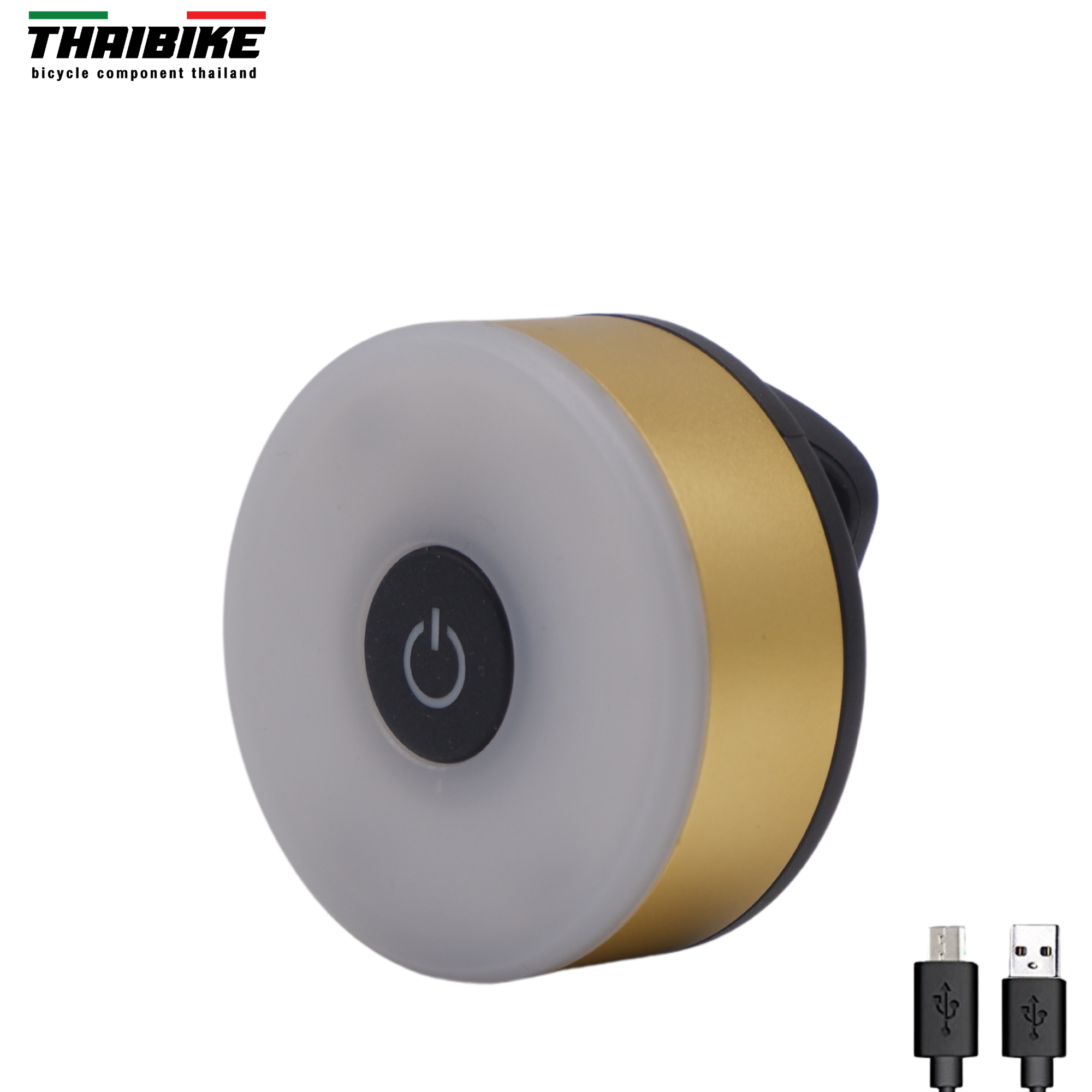 ไฟท้ายจักรยานชาร์จ USB DONUT USB