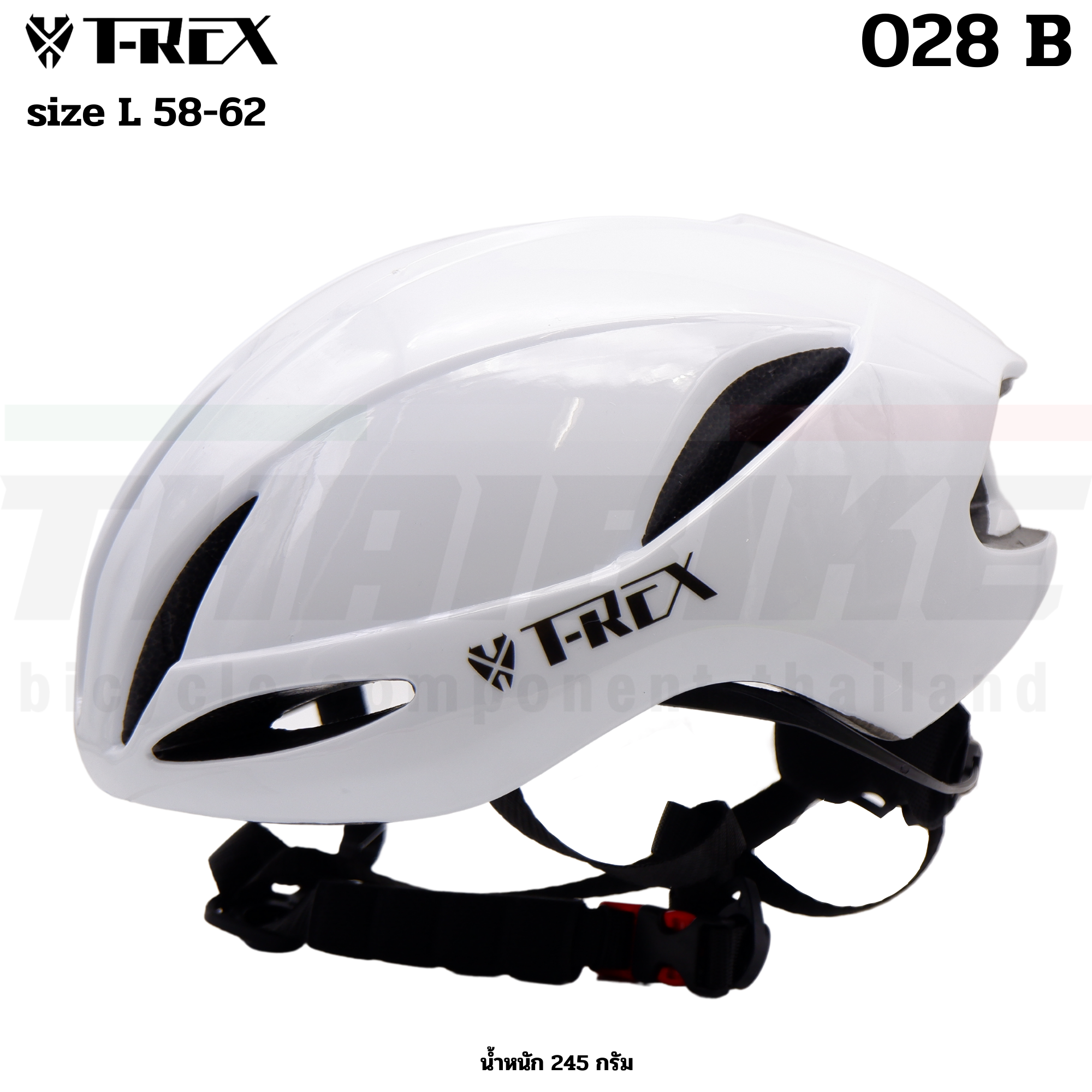 หมวกกันน็อคจักรยานเสือหมอบ เสือภูเขา THAIBIKE T-REX 028B SIZE L 58-62