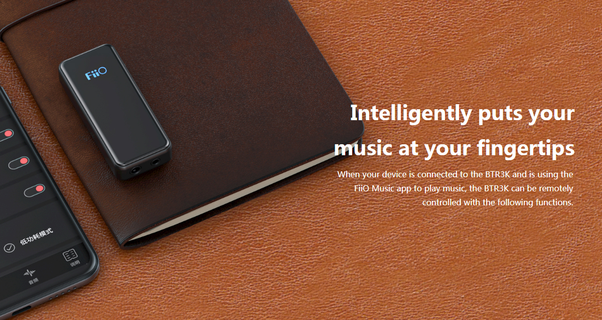 FiiO BTR3K DAC/AMP ตัวรับสัญญาณรองรับ Bluetooth 5.0 aptX , aptX LL , aptX HD , LDAC