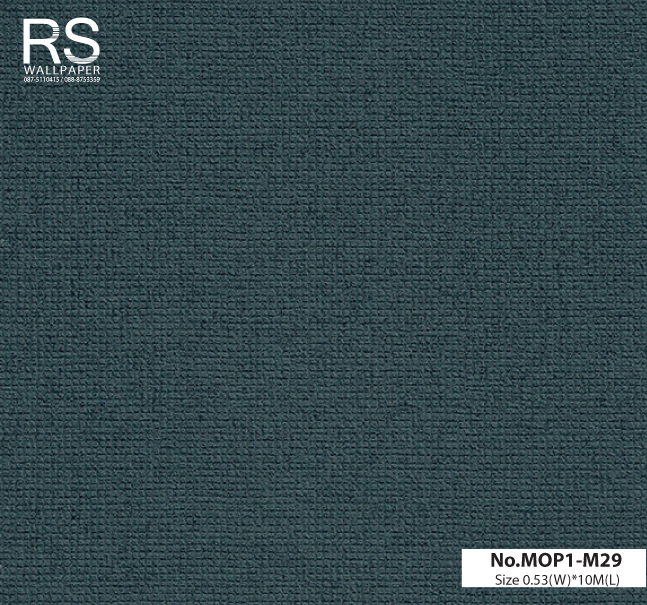 วอลเปเปอร์สีน้ำเงินอมเขียว No.MOP1-M29