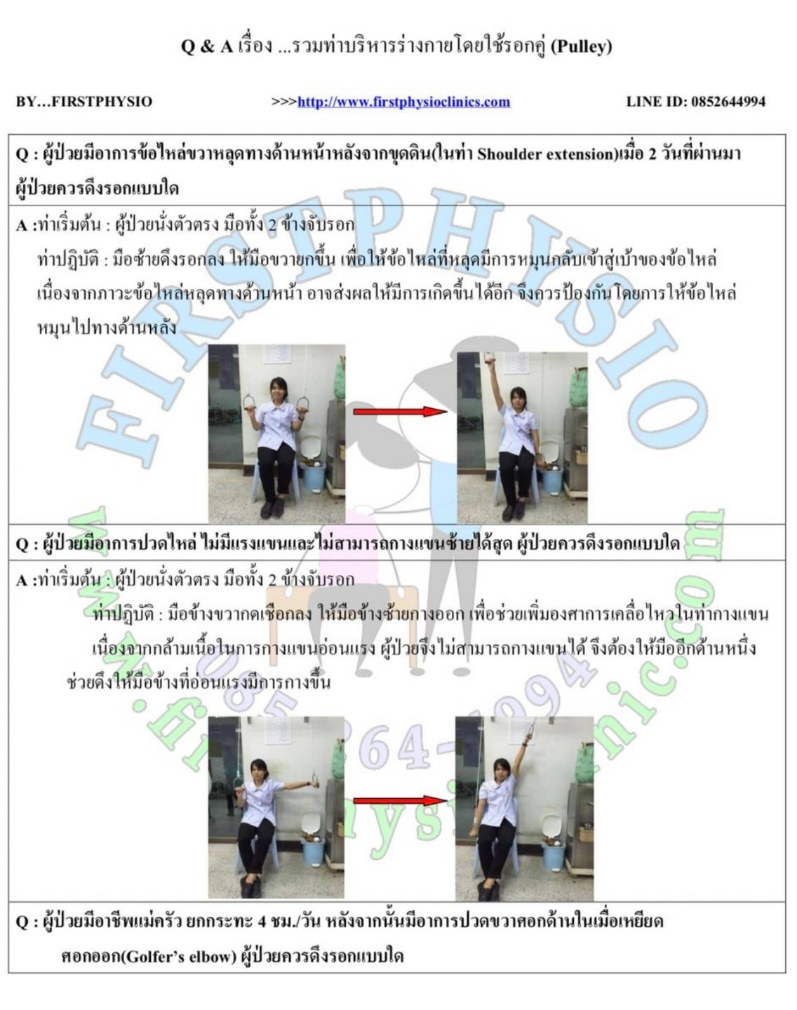 รอกติดผนัง รอกดึงไหล่ฐานสแตนเลส รอกฟื้นฟูไหล่ รอกกายภาพไหล่ รอกบริหารหัวไหล่แบบติดผนัง รอกกายภาพไหล่ติดแข็ง Over Head Pulley