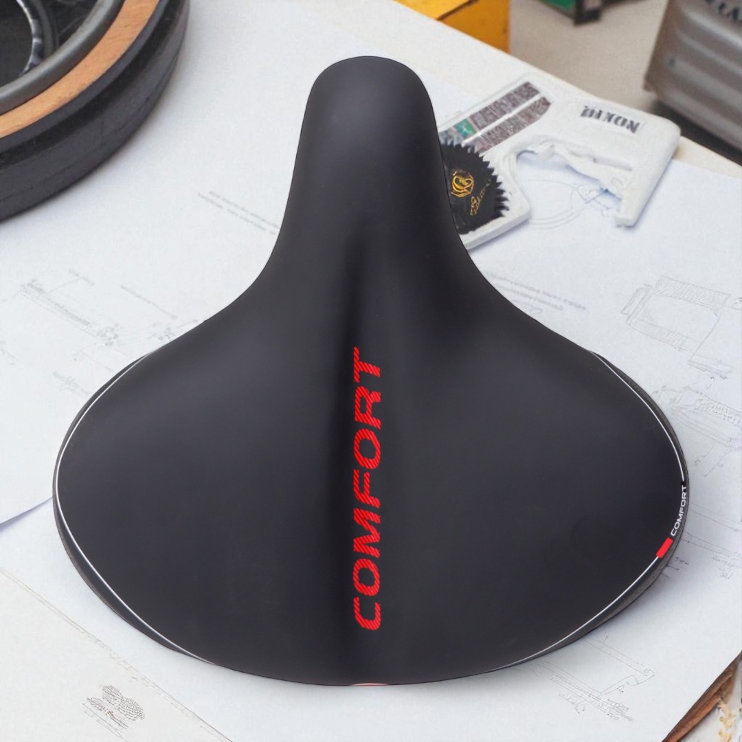 เบาะจักรยาน Comfort ขนาดใหญ่พิเศษ 30×32 ซม. สำหรับเบาะกว้าง นุ่มนั่งสบาย