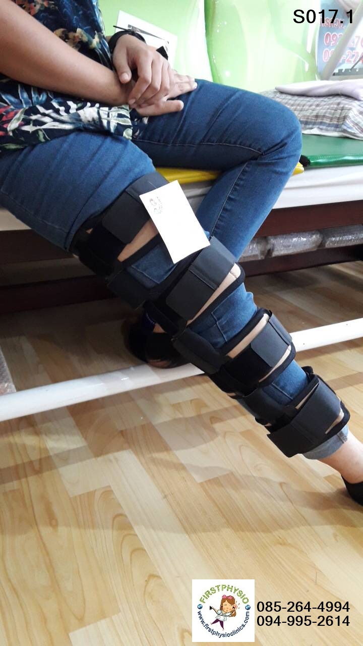 พยุงเข่าปรับองศาได้ แบบยาว [Hinge Knee Support]