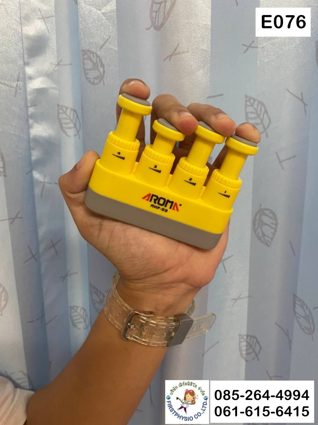 สปริงเพิ่มกำลังมือ / กายภาพมือ / ฝึกนิ้วมือ / ที่บริหารนิ้วมือ / สปริงบริหารมือและนิ้วมือ / Hand Spring ROM/Hand Grip/ E076