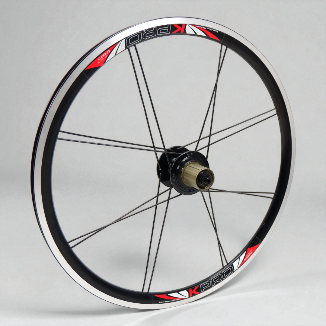 ล้อ LITEPRO K-Pro 451 (20 นิ้ว) สำหรับรถพับ DAHON / รถพับทั่วไป | ดุมหน้า 74 มม. ดุมหลัง 130 มม. | ระบบ V-Brake