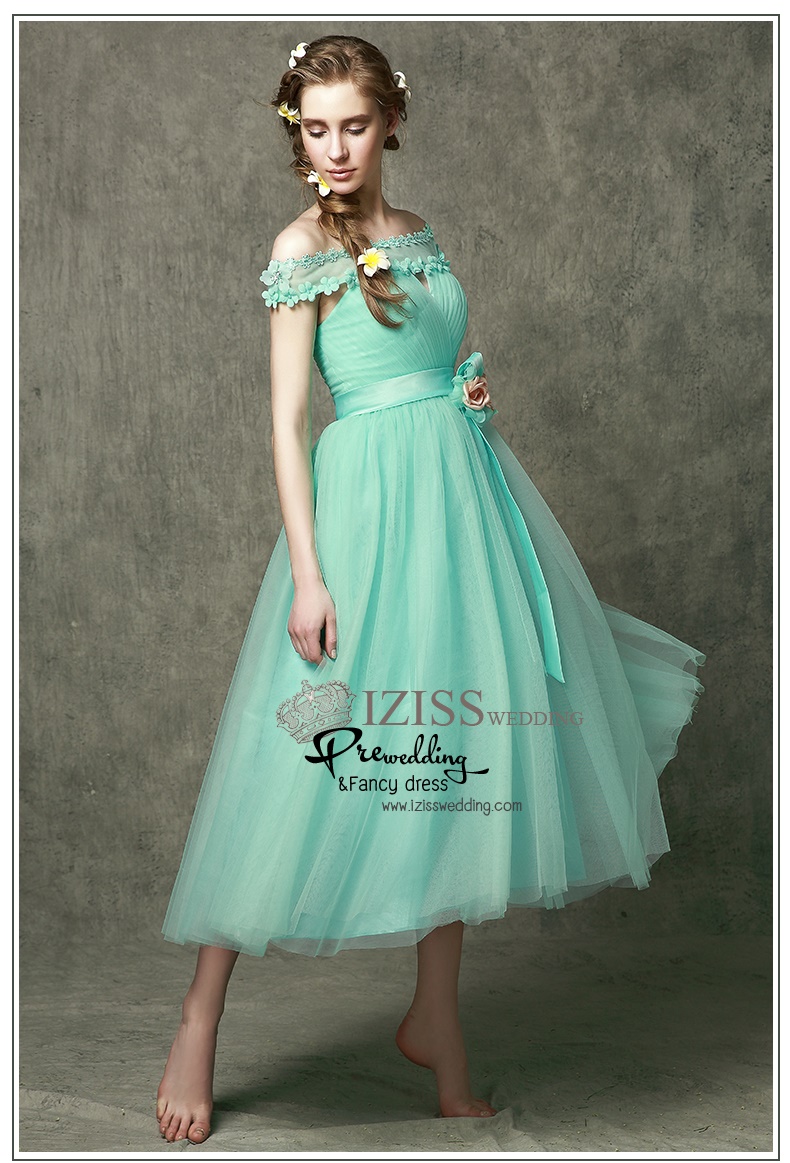 ฺBM0104 - พรีออเดอร์ ชุดเพื่อนเจ้าสาวราตรียาวสีเขียวมินท์