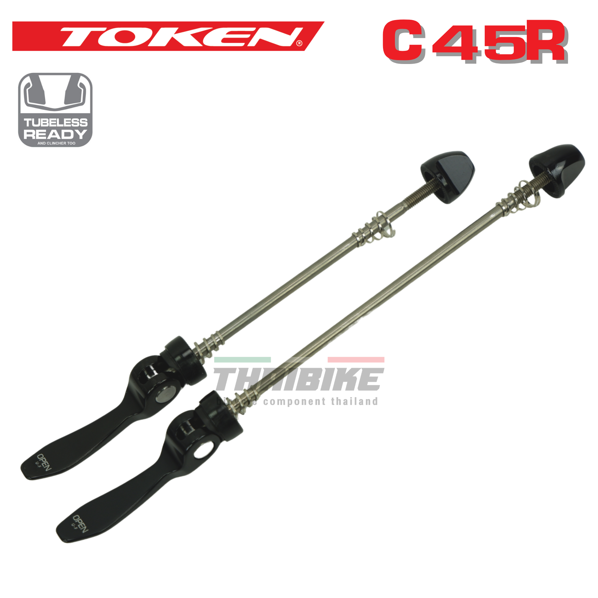 ล้อจักรยานเสือหมอบคาร์บอน TOKEN C45R/C45D แบบเซรามิค FULL CARBON