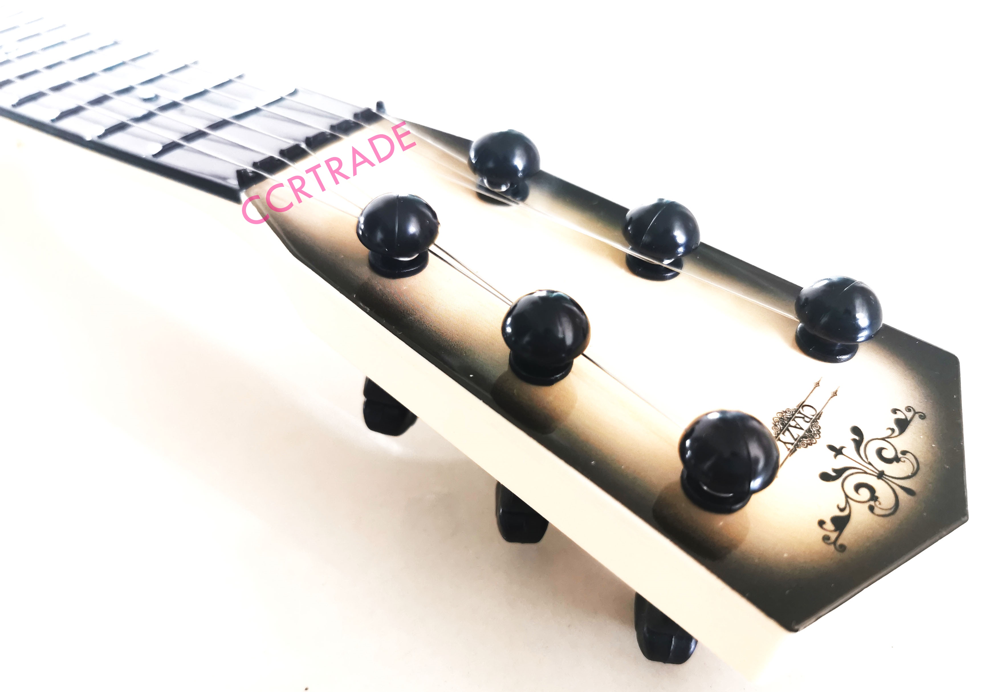 กีต้าร์ร็อคพลาสติกลายไม้กล่องใหญ่ 54.5 ซม.(1x3)