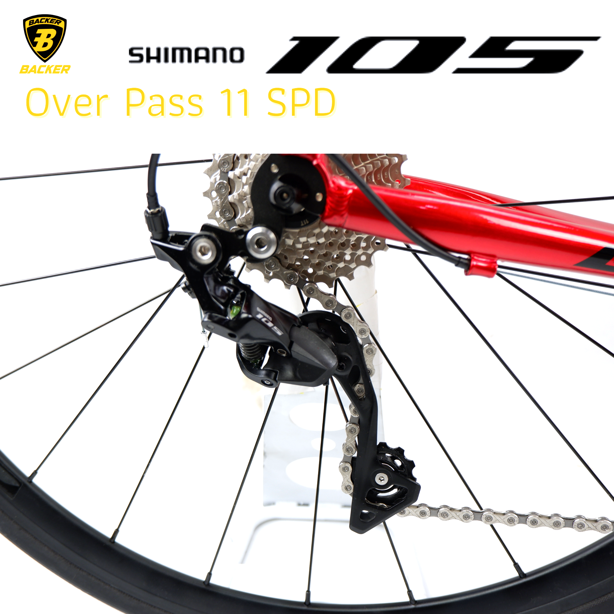 จักรยานเสือหมอบ Backer Over Pass เฟรมอลูมิเนียม SHIMANO 105
