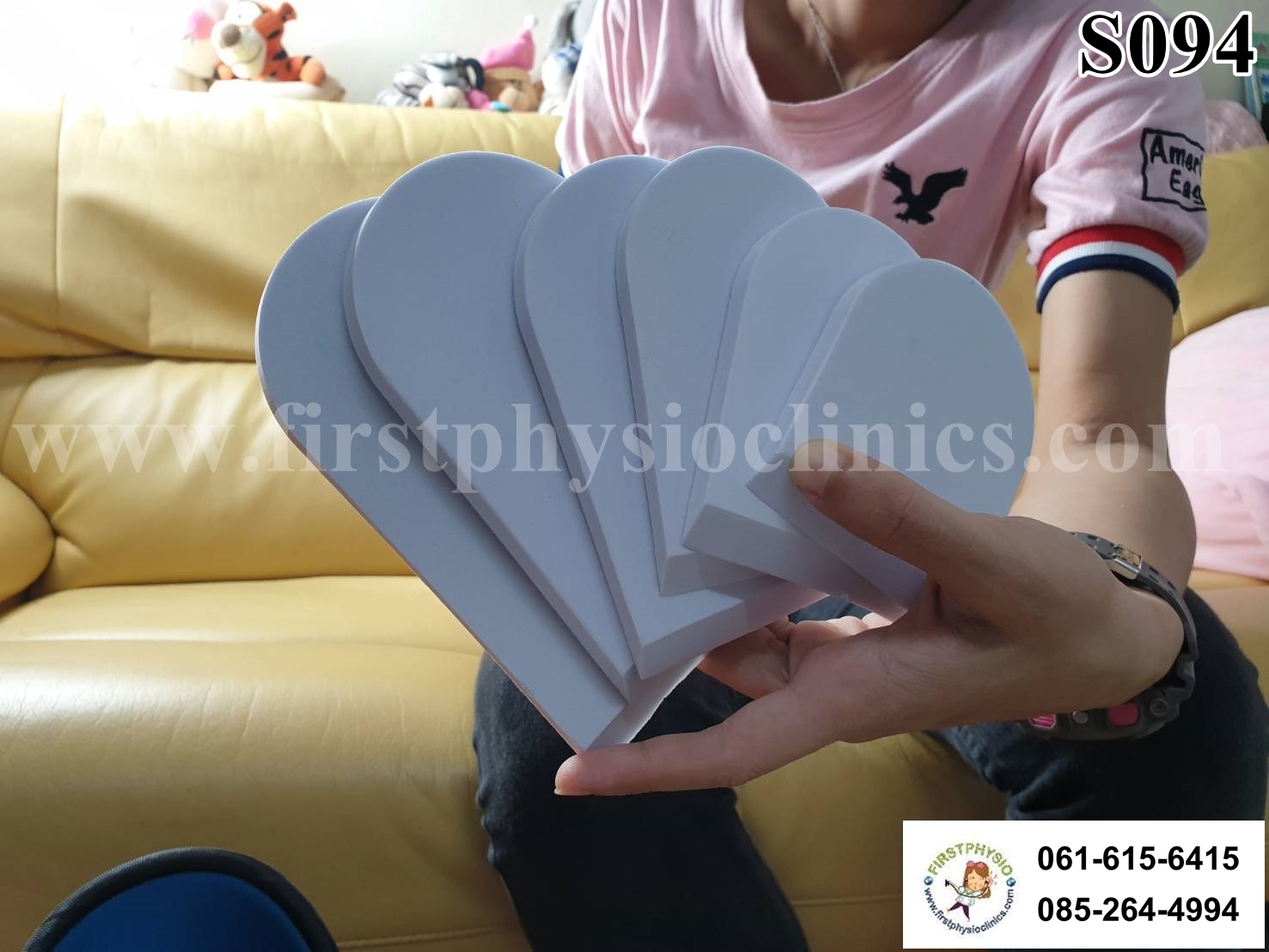 แก้ขาสั้นยาวไม่เท่ากัน แผ่นเสริมความสูงส้นเท้า แผ่นเสริมรองเท้า เสริมความสูง