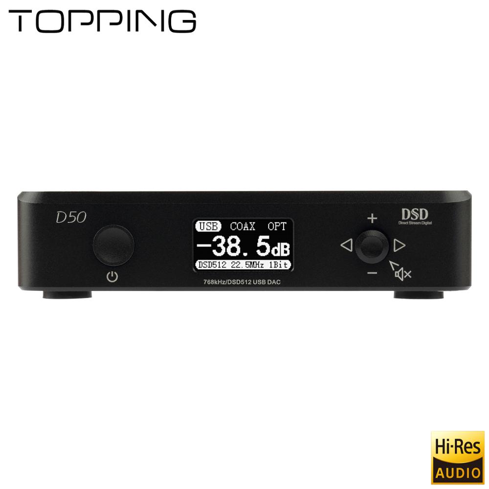 ขาย TOPPING D50 DAC ตั้งโต้ะระดับ Hi-Res รองรับ DSD512 , iOS , Android , Windows , MAC