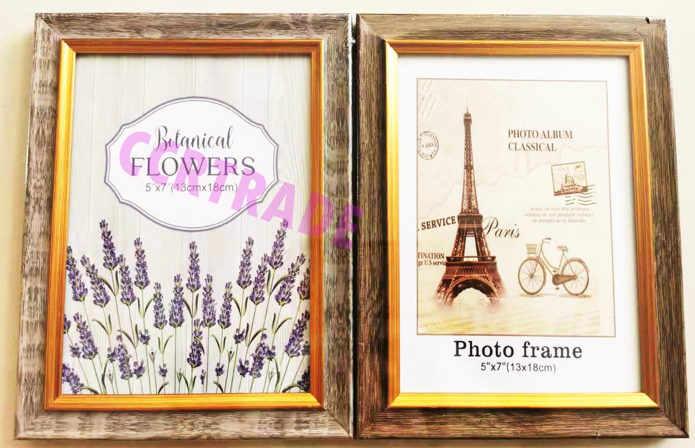 กรอบรูปไม้วินเทจ มีขาตั้ง 5x7 นิ้ว