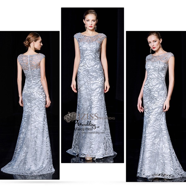 T009 **พรีออเดอร์เดรสชุดเลื่อมสีเทาเงิน**ชุดราตรียาวเลื่อมสีเทาเงินทั้งชุด แขนสั้น เล่นดีเทลซีทรูช่วงอก ปักเลื่อมสีเทาสลับเงิน ลายกิ่งไม้เข้ารูป สวยงามหรูหราไฮโซมากๆ ค่ะ