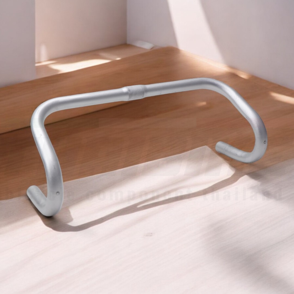 แฮนด์จักรยานอลูมิเนียม ปัดเงาพ่นทราย 25.4x400 มม