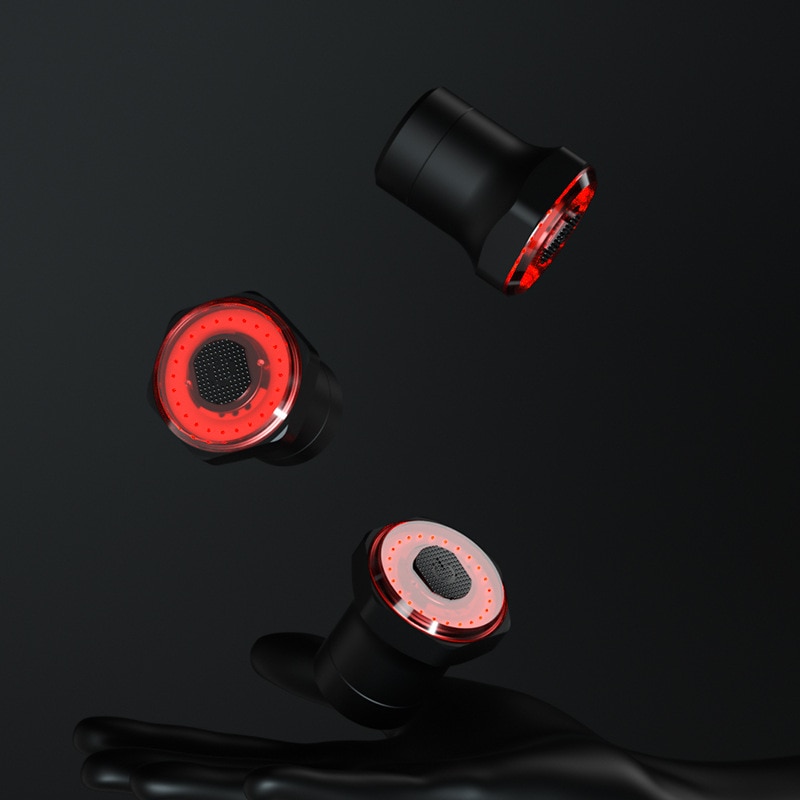 ไฟท้ายจักรยานแบบมีไฟเบรคในตัว MEROCA Bike Rear Light Auto มีไฟเบรคในตัว