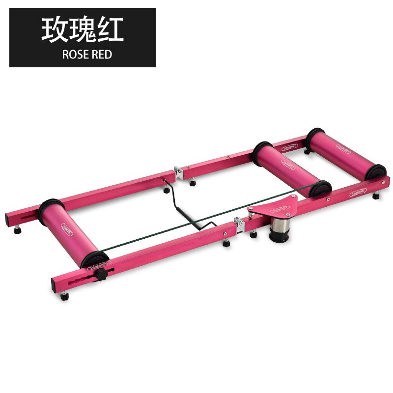 เทรนเนอร์สามลูกกลิ้ง RASSINE Bike Rollers Indoor Exercise Bicycle Roller Trainer Stand Aluminum Alloy