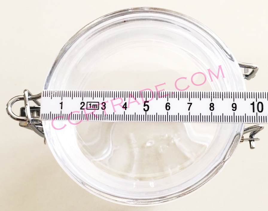 กระปุกสุญญากาศฝาล็อค (กลาง) 10x15 ซม.(1x3)