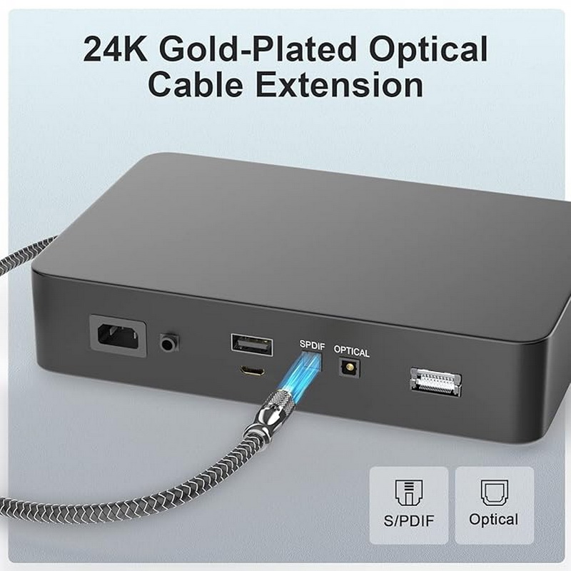 ERTK OpticalGoldExtender สายต่อยาวสัญญาณเสียงแบบ Optical SPDIF แบบ 5.1 ประกันศูนย์ไทย