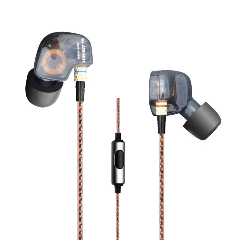 ขาย หูฟัง KZ ATE หูฟัง[มีไมค์ ดำ] อินเอียร์ In-ear รุ่นใหม่ Super Bass ตัดเสียงรบกวนได้ดี คุณภาพระดับ military-grade รองรับ Mobile Phone iOS Android