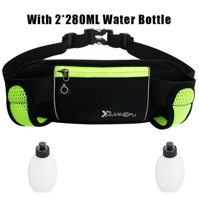 กระเป๋าคาดเอว วิ่ง ปั่นจักรยาน แถมฟรีขวดน้ำ 2ขวด