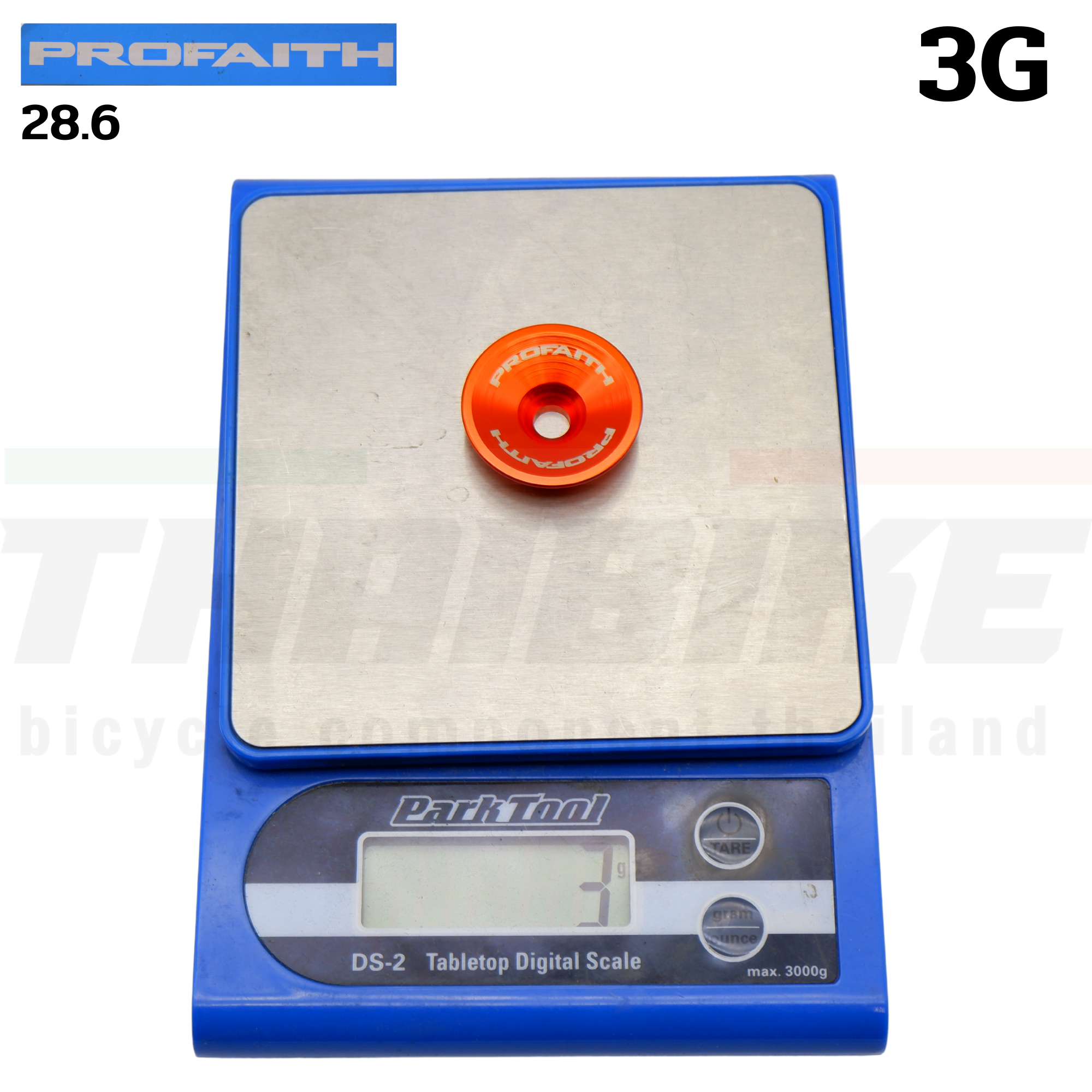 ฝาปิดสเต็มจักรยาน PROFAITH รุ่น 3G/9G พร้อมน็อต 28.6 Aluminum Alloy Cover