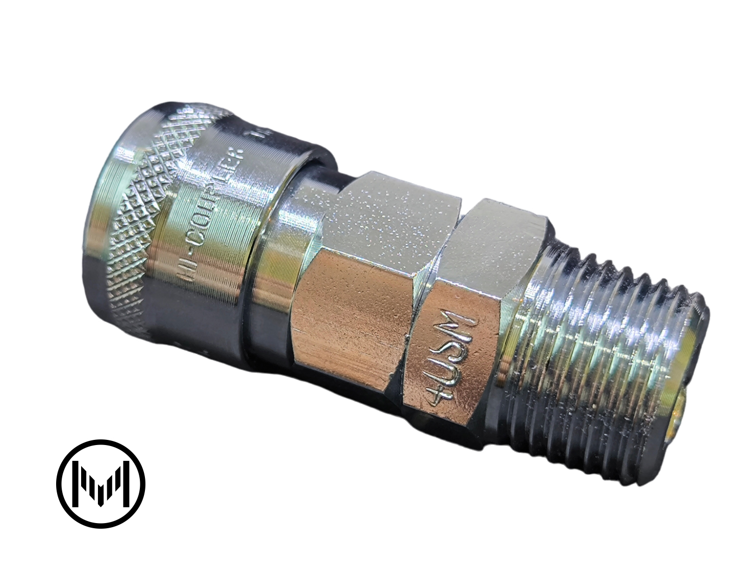 40 SM เกลียวนอก 1/2" ข้อต่อสวมเร็ว, คอปเปอร์ลม