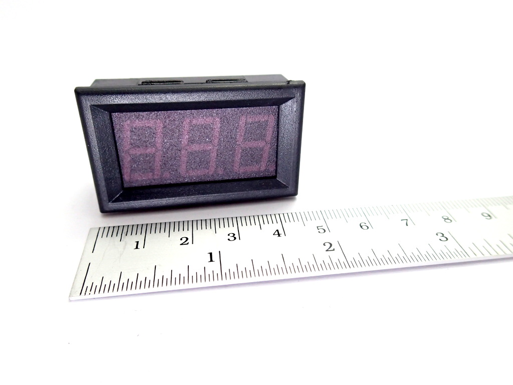 ดิจิตอลโวลต์มิเตอร์ DC 0-100V 3-wire 0.56" [Red]