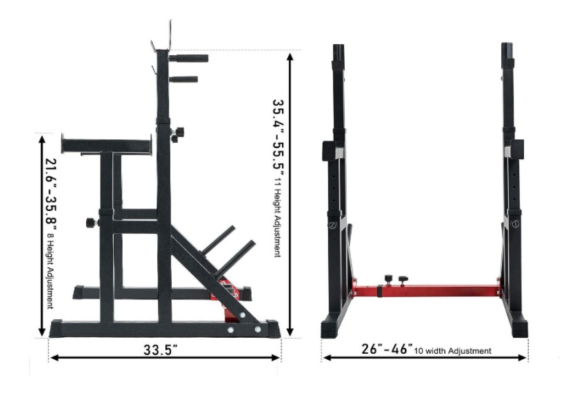 Half Rack ฮาร์ฟแรค แรควางบาร์เบล Squat และ Bench