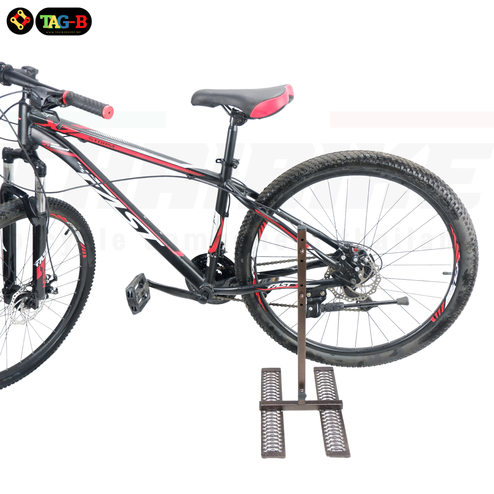 ขาตั้งเกี่ยวข้างจักรยาน TAG-B สำหรับล้อ 24 26 27.5 29 700C (งานไทย) ฐานใหญ่