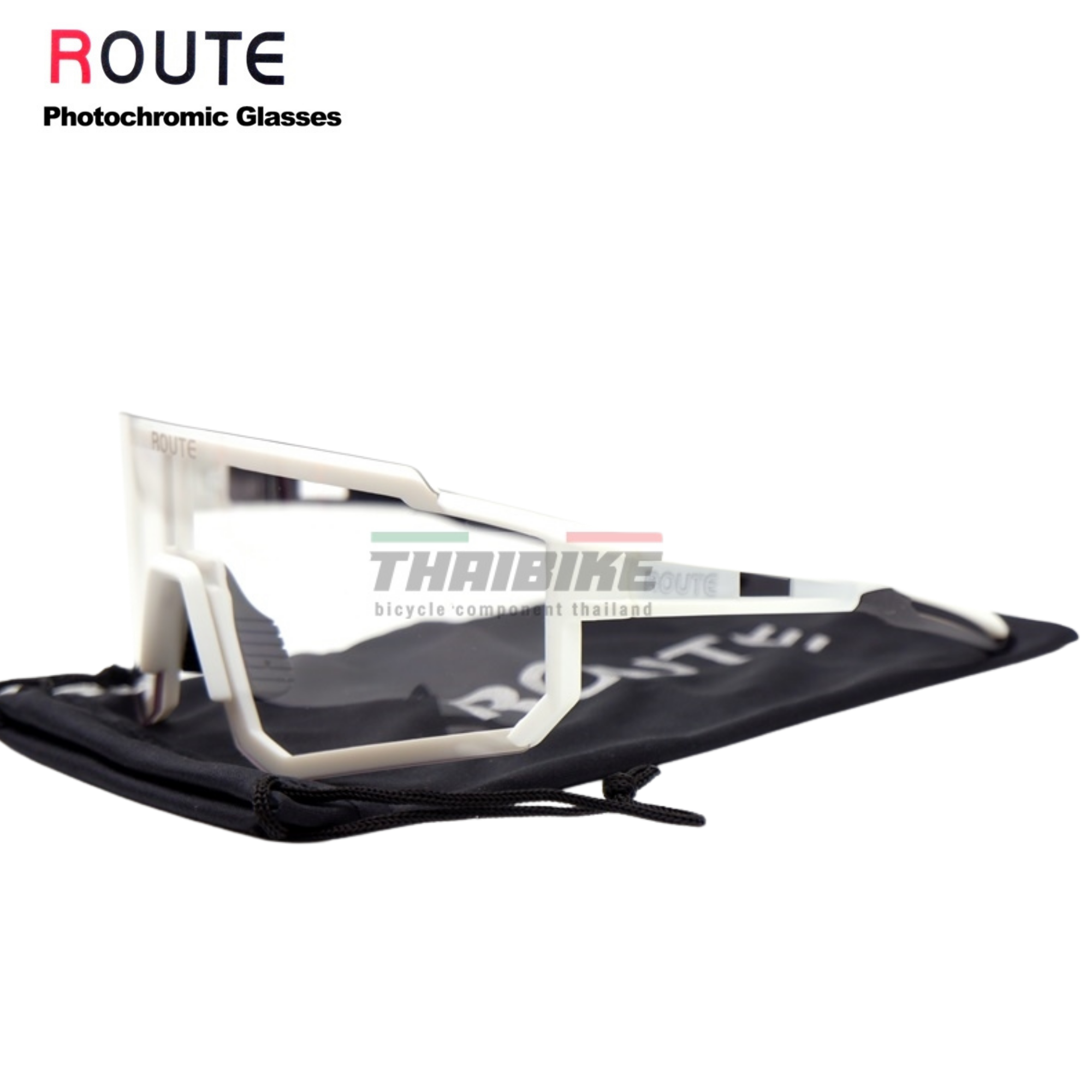 เลนส์ปรับแสงออโต้ แว่นตาปั่นจักรยาน ยี่ห้อ ROUTE photochromic by JAVA