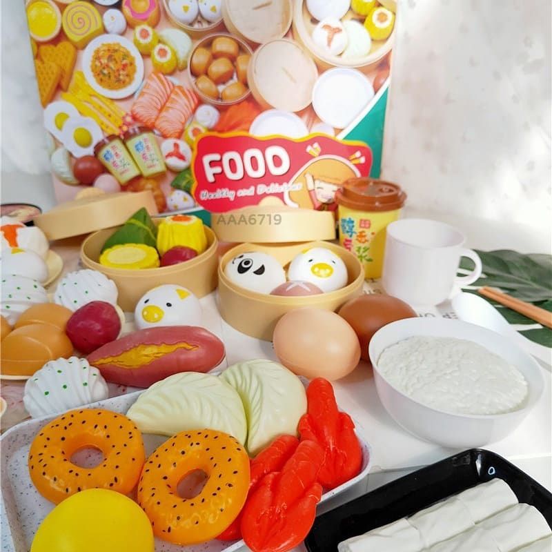 ติ่มซำ ขนมจีบของเล่น บทบาทสมมติ ชุดขนมจีบ ของเล่นร้านอาหารจีน