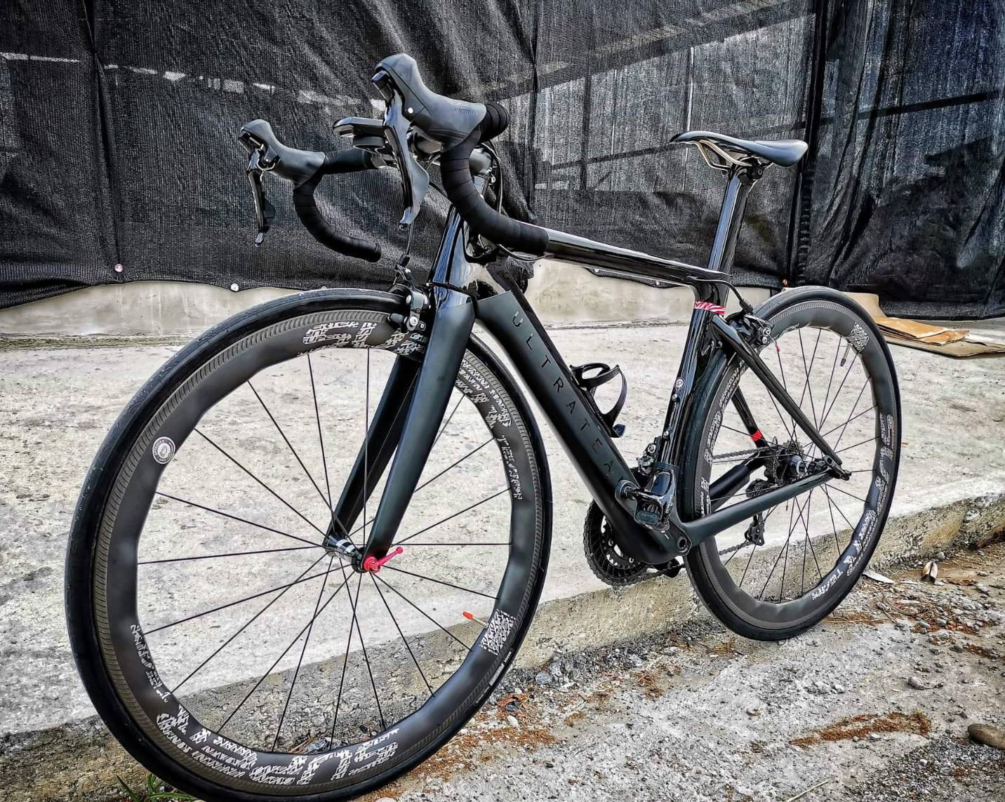 เฟรมจักรยานเสือหมอบคาร์บอนแท้ ULTRATEAM ประกันยาว