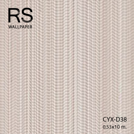 วอลเปเปอร์สีพื้น แท็กเจอร์แนวตั้ง มีกลิเตอร์ สีครีม CYX-D38