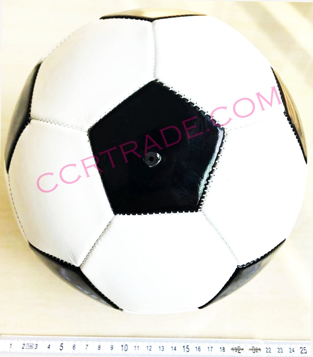 บอลหนังนิ่ม No. 5 (ลายคลาสสิค)+ถุงตาข่าย 24 ซม.(1x3)