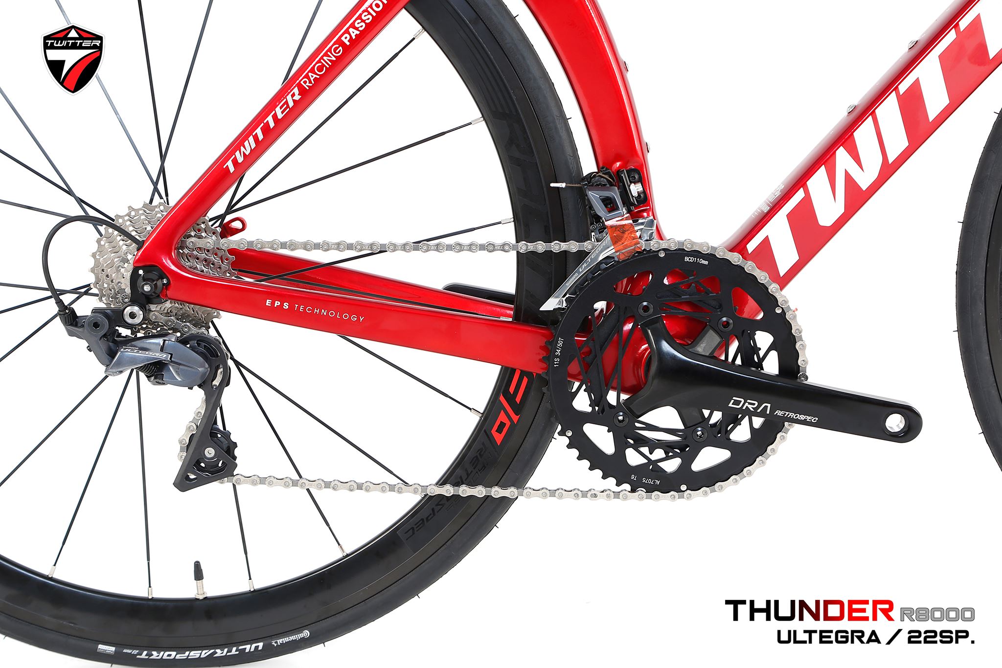 จักรยานเสือหมอบคาร์บอน TWITER CARBON THUNDER