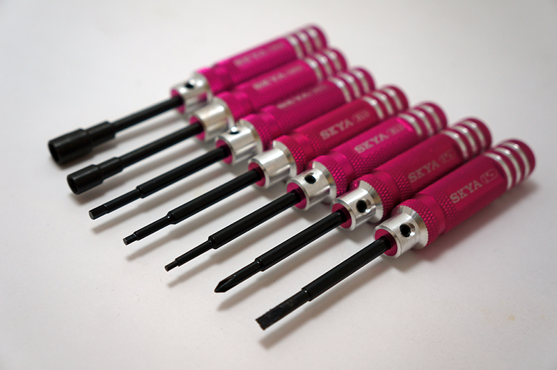 Screw Drivers Mini Tools Set Pink For RC Car Crawler Drift Toy,DIY, Hobby