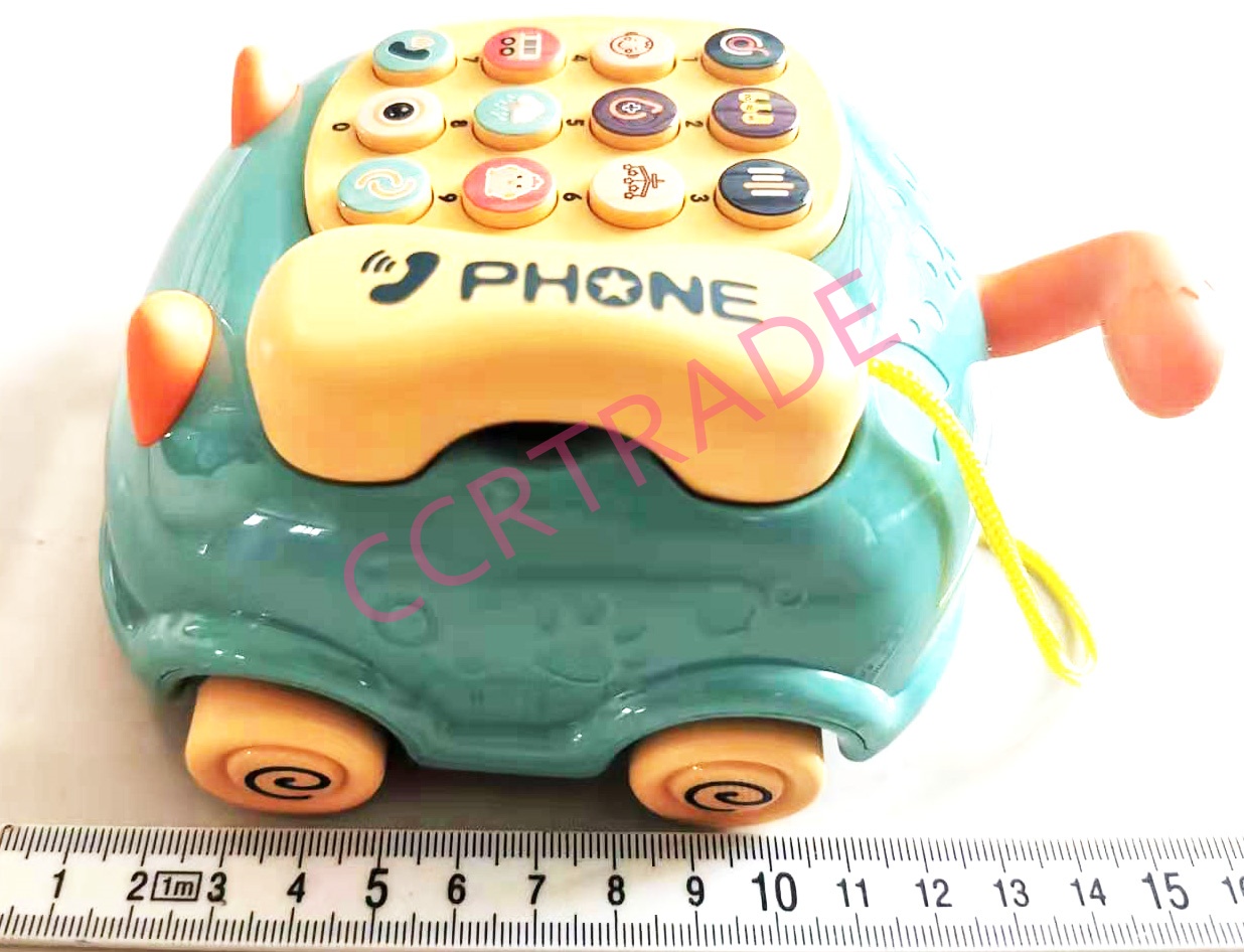 โทรศัพท์การ์ตูน มีเสียง มีไฟกล่อง 13x16 ซม.(1x3)