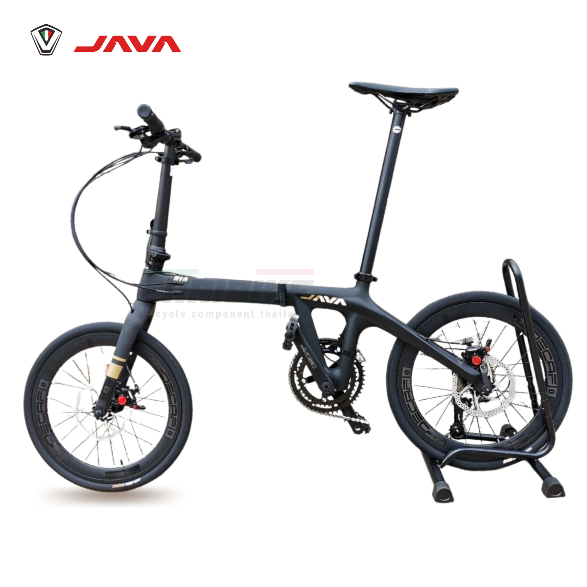 จักรยานพับได้คาร์บอนแท้ JAVA ARiA 18sp น้ำหนักเบา พับได้ Full Carbon FoldingBike
