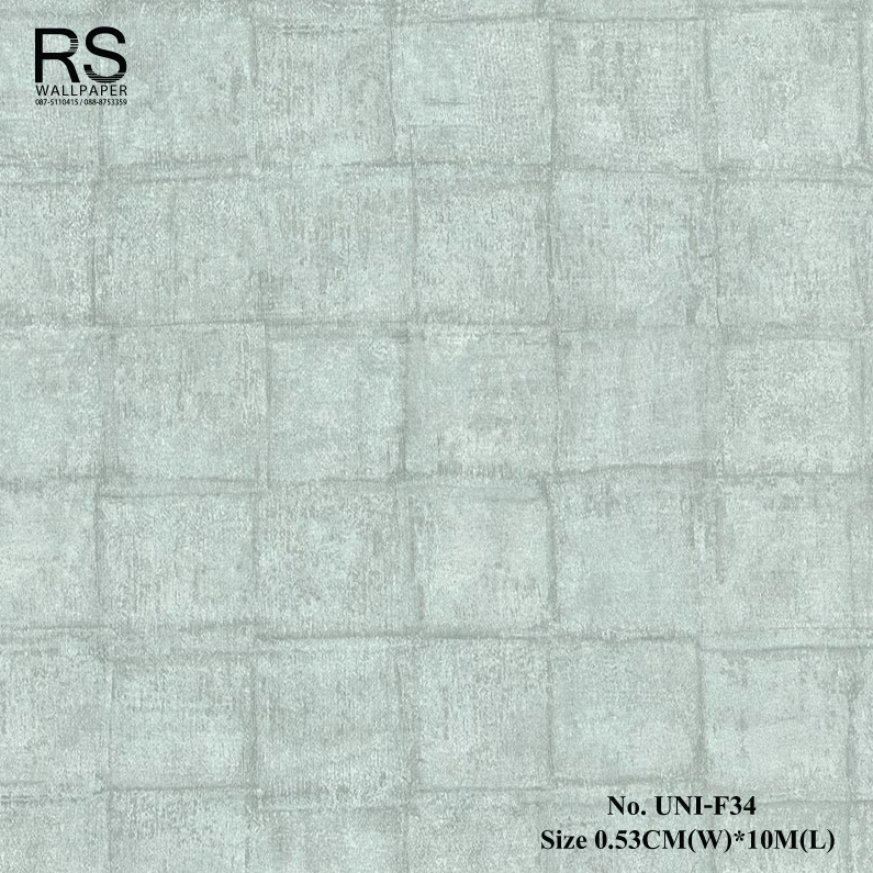 วอลเปเปอร์ติดผนัง สไตล์โมเดิร์น สีเขียว No.UNI-F34
