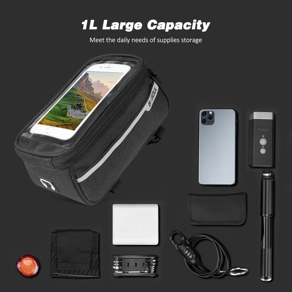 กระเป๋าพาดเฟรมจักรยานแบบใส่มือถือ B-SOUL 249B