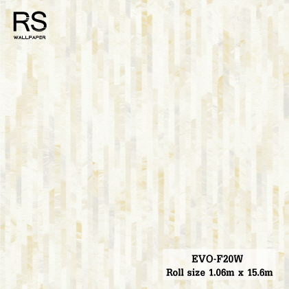 วอลเปเปอร์ สีครีมปนขาว EVO-F20W